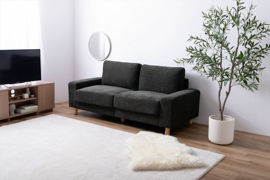 2.5 seater fabric sofa