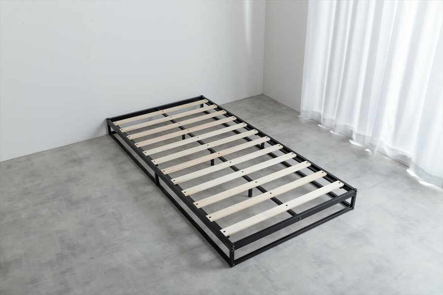Simple modern pipe slat semi-double bed