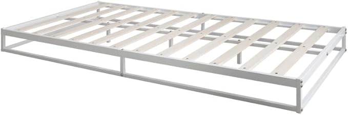 Simple modern pipe slat semi-double bed