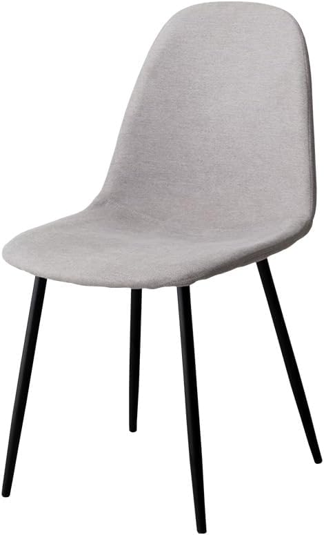 Modern shell-like fabric dining chair