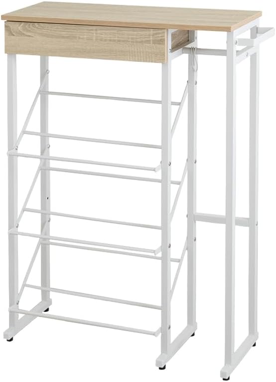 Nordic umbrella stand with drawers and wooden top shoe rack