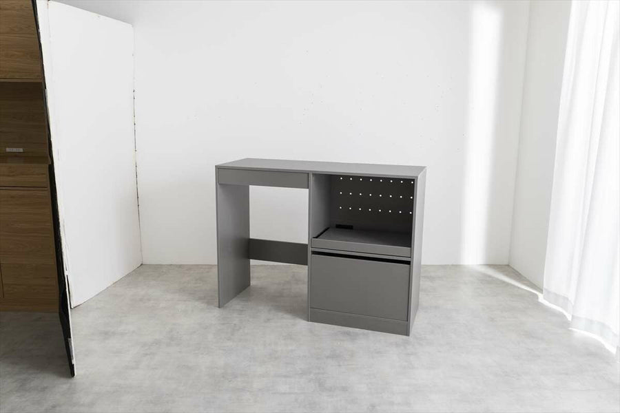 Scandinavian modern wooden trash can rack