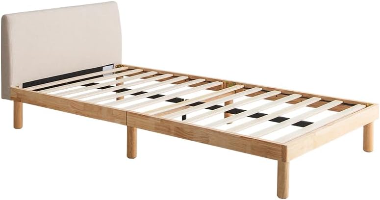 Nordic fabric slatted bed