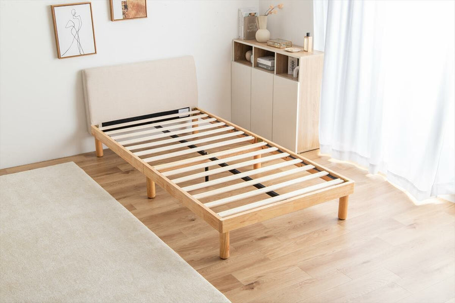 Nordic fabric slatted bed