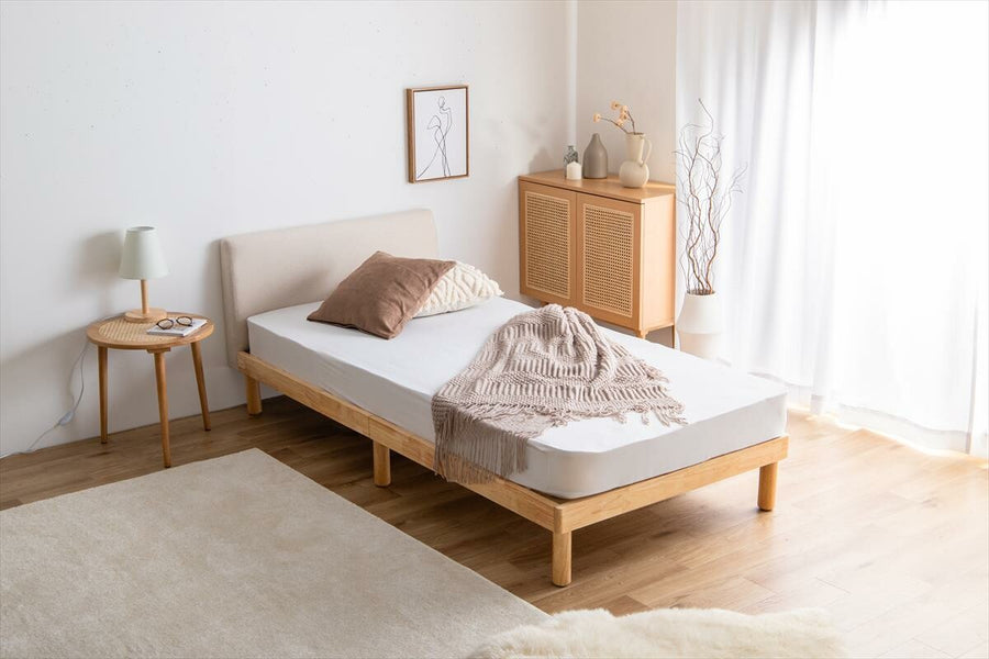 Nordic fabric slatted bed