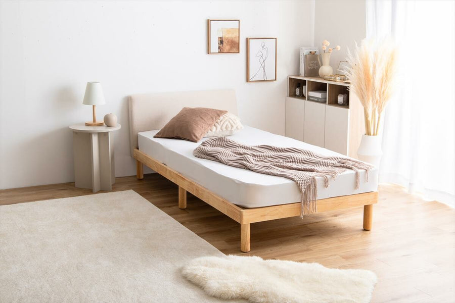 Nordic fabric slatted bed