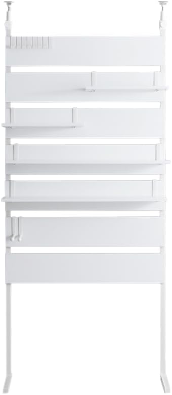 Nordic modern shelf board / S-shaped hooks included 80cm wide tension wall rack