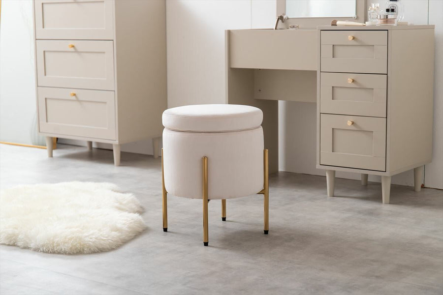 Elegant design 3-way stool with storage