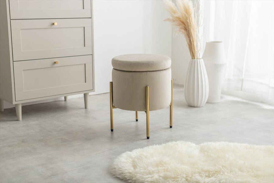 Elegant design 3-way stool with storage