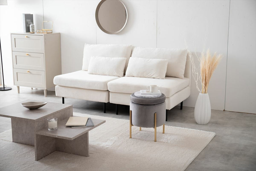 Elegant design 3-way stool with storage