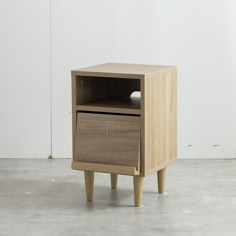 Nordic wooden flap door side cabinet