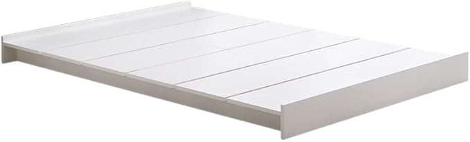 Scandinavian bonnell mattress with wide slatted semi-double low bed