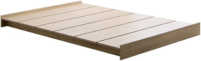 Scandinavian bonnell mattress with wide slatted semi-double low bed