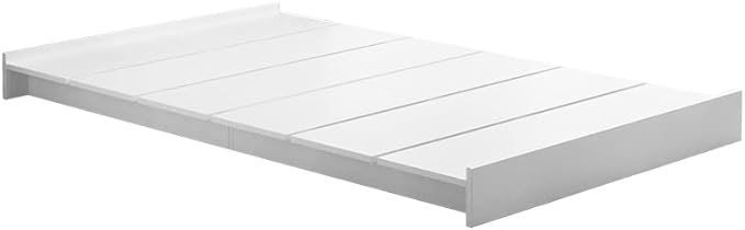 Scandinavian bonnell mattress with wide slats, single low bed