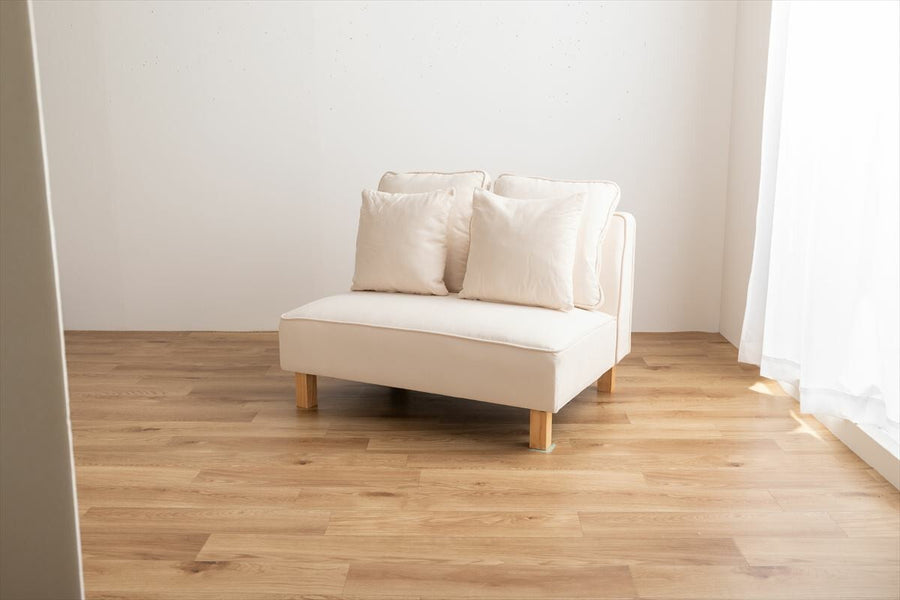 Simple 2-way 2-seater sofa with cushion
