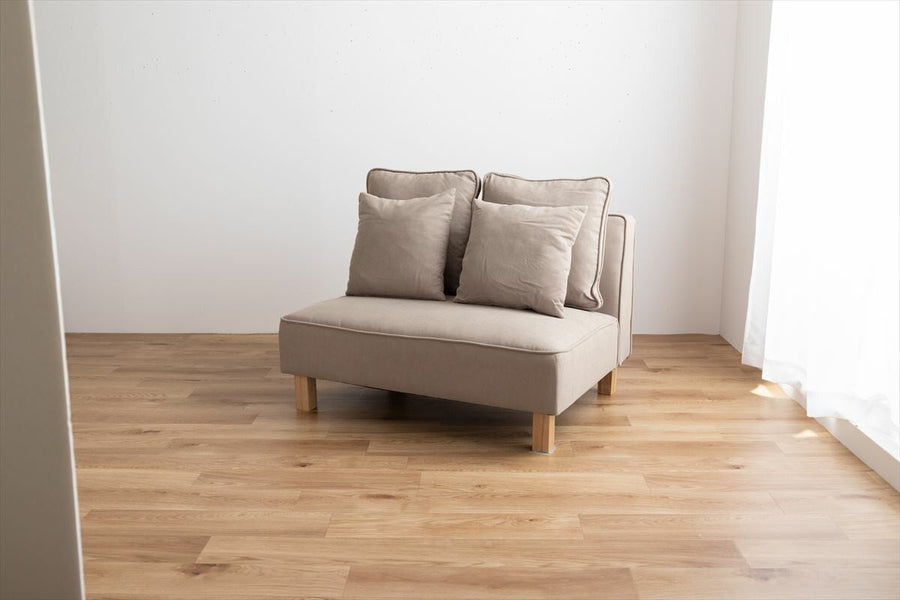 Simple 2-way 2-seater sofa with cushion
