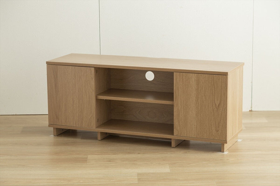 Scandinavian natural wood noiseless TV stand