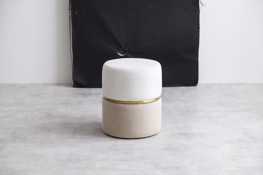 Luxury Velvet Bicolor Stool
