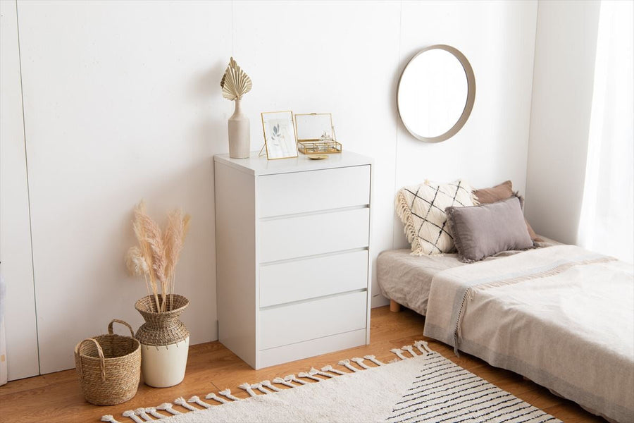 Nordic modern wooden noiseless high type chest