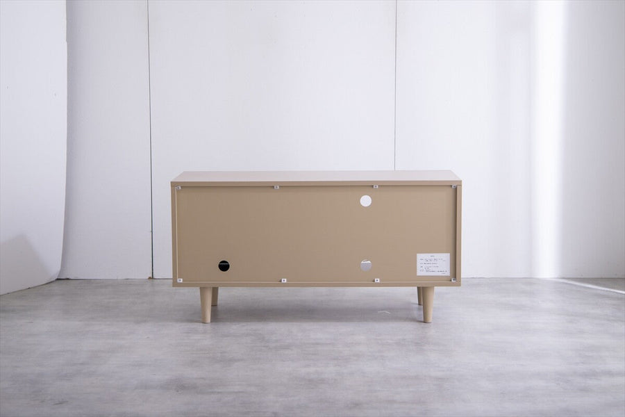框デザイン木製テレビ台