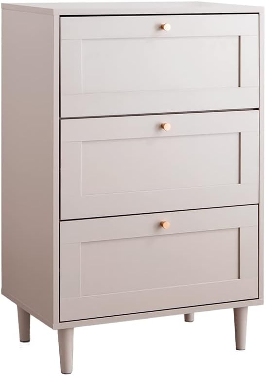 框デザイン木製幅60cm3段チェスト