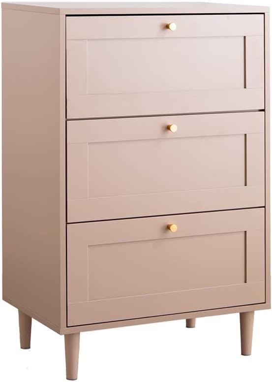 框デザイン木製幅60cm3段チェスト