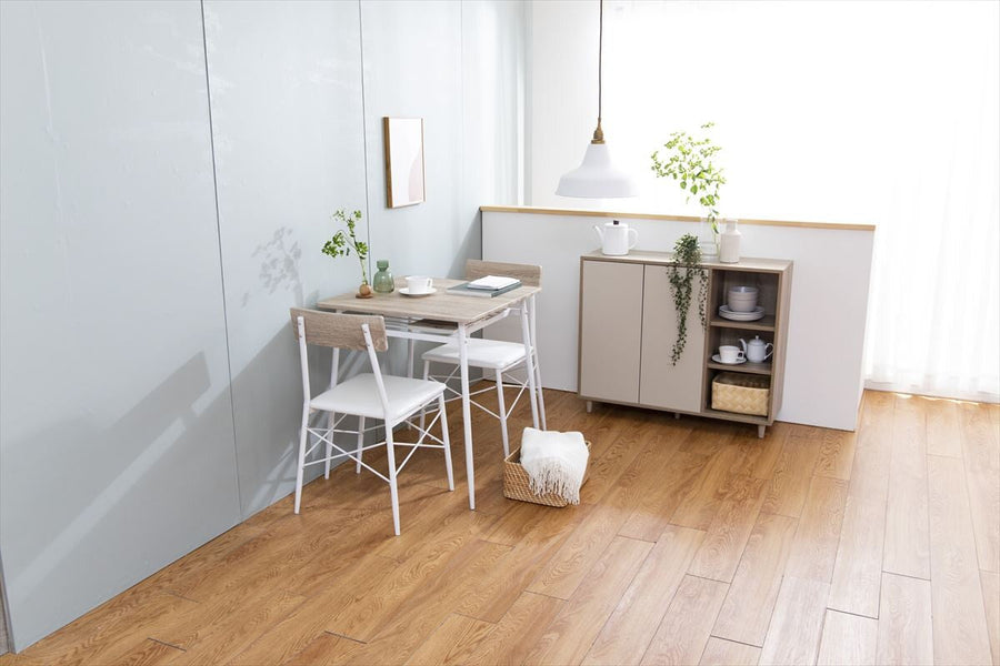 Modern dining table 3-piece set (table + 2 chairs)