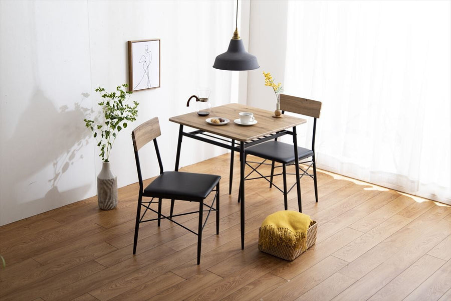 Modern dining table 3-piece set (table + 2 chairs)