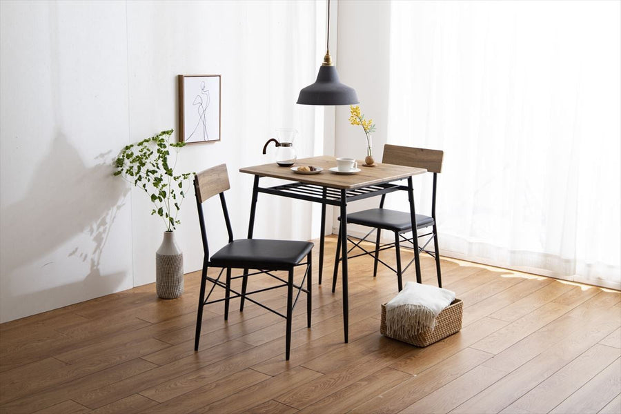 Modern dining table 3-piece set (table + 2 chairs)