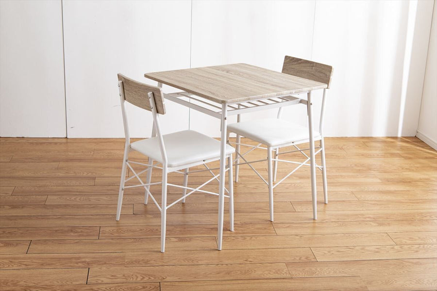 Modern dining table 3-piece set (table + 2 chairs)