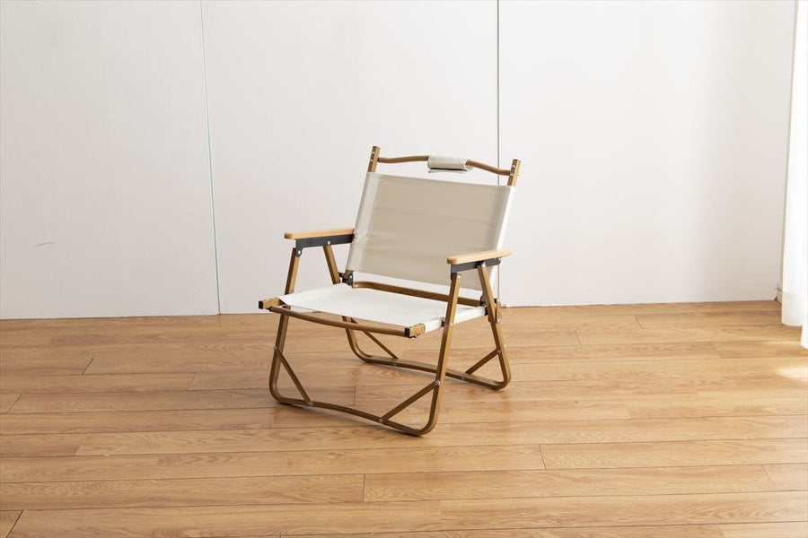 Natural 1-seater outdoor folding chair