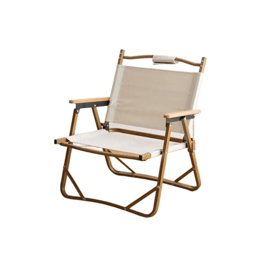 Natural 1-seater outdoor folding chair