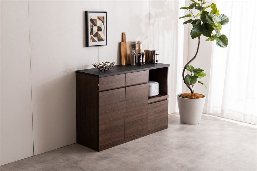 Modern noiseless design wooden kitchen counter
