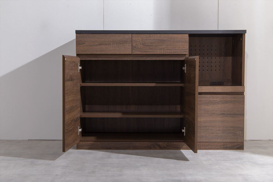 Modern noiseless design wooden kitchen counter