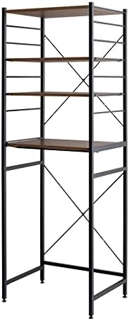 Simple and modern wooden top, steel frame, 60cm wide, trash can rack