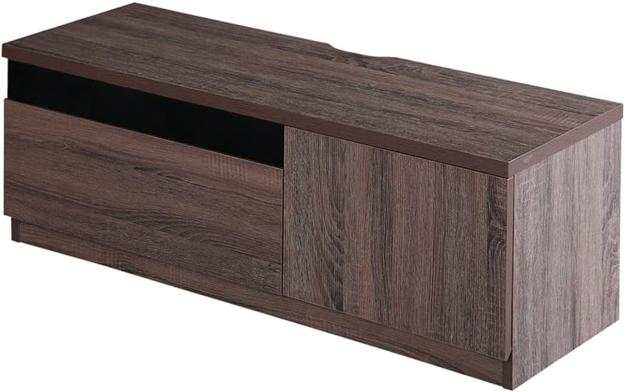 Simple modern wooden black panel with infrared transparent panel TV stand