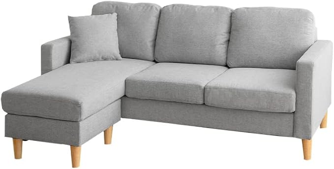 Scandinavian free combination 3-seater fabric couch sofa