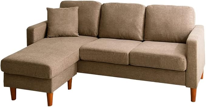 Scandinavian free combination 3-seater fabric couch sofa