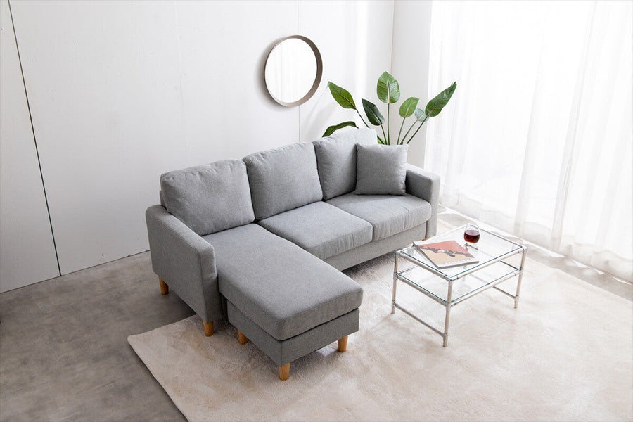 Scandinavian free combination 3-seater fabric couch sofa