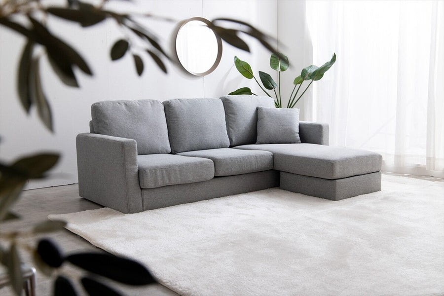 Scandinavian free combination 3-seater fabric couch sofa