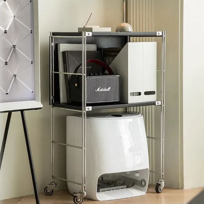 High-leg tower rack