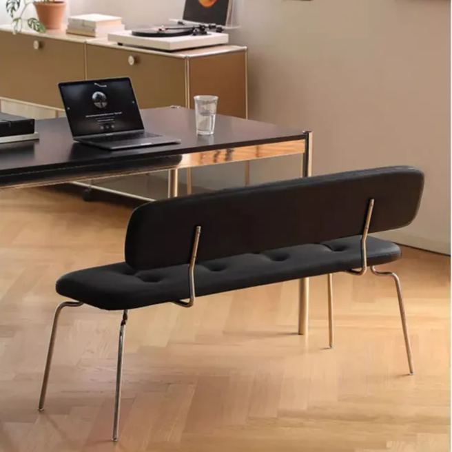 Italian Leather Bench