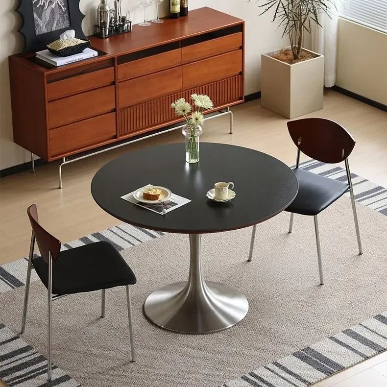 Boxwood ceramic one-legged round table
