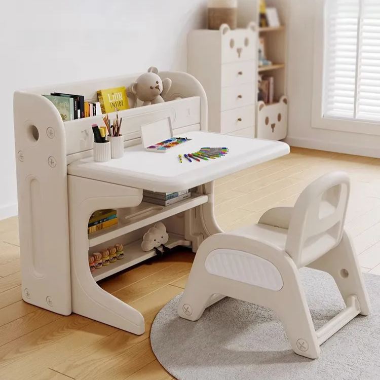 Folding study desk for children