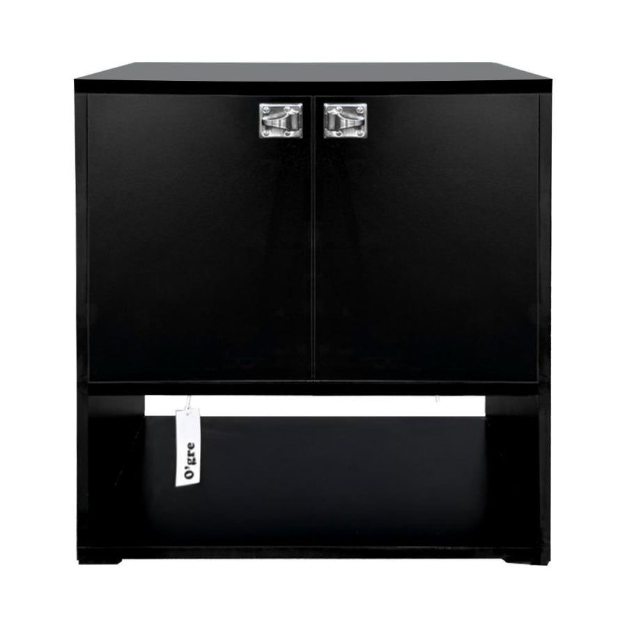 ブラックシードダブルドアキャビネット