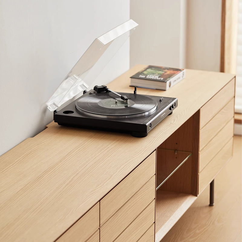 Large-capacity wooden TV stand