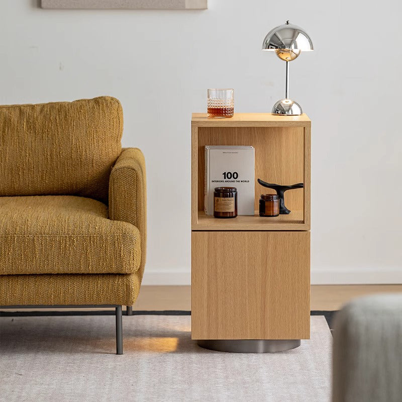 Swivel side table