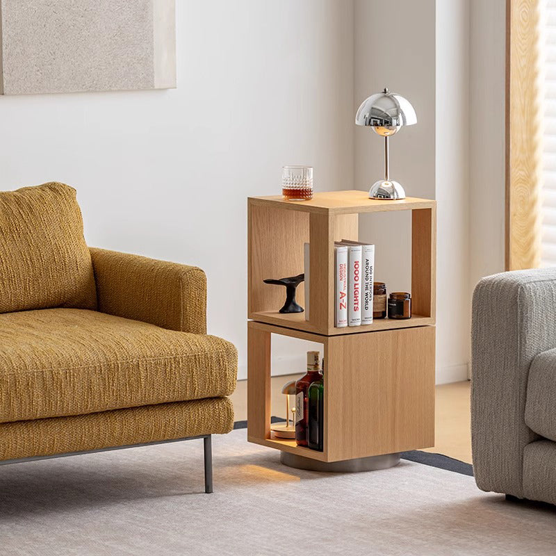 Swivel side table