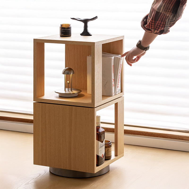 Swivel side table