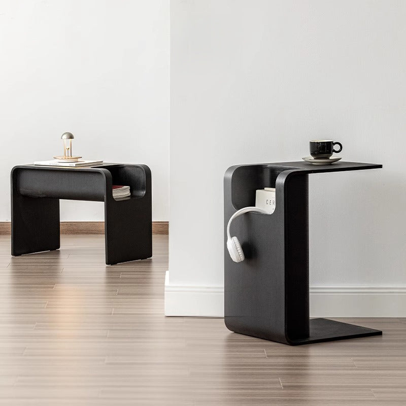 Wooden slim side table